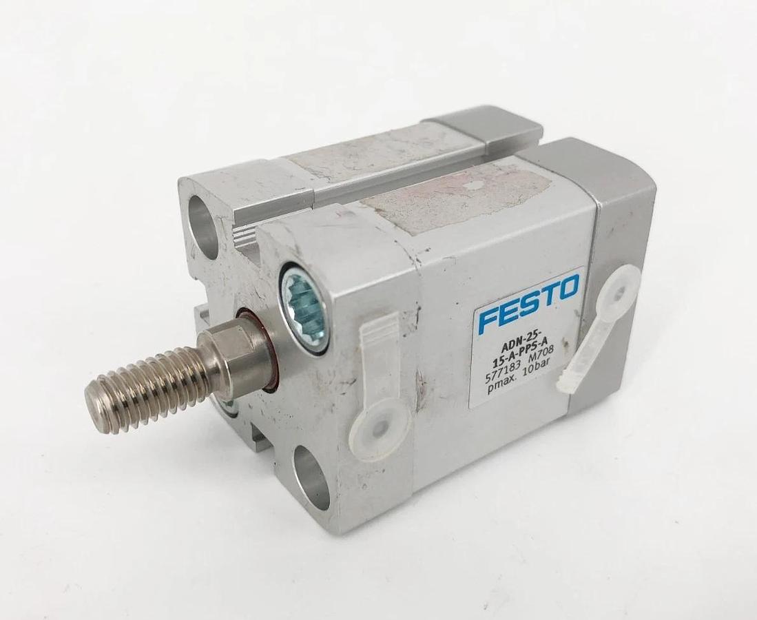 New Festo ADN-25-15-A-PPS-A Cylinder 25mm Bore 15mm Stroke 577183 - No Box