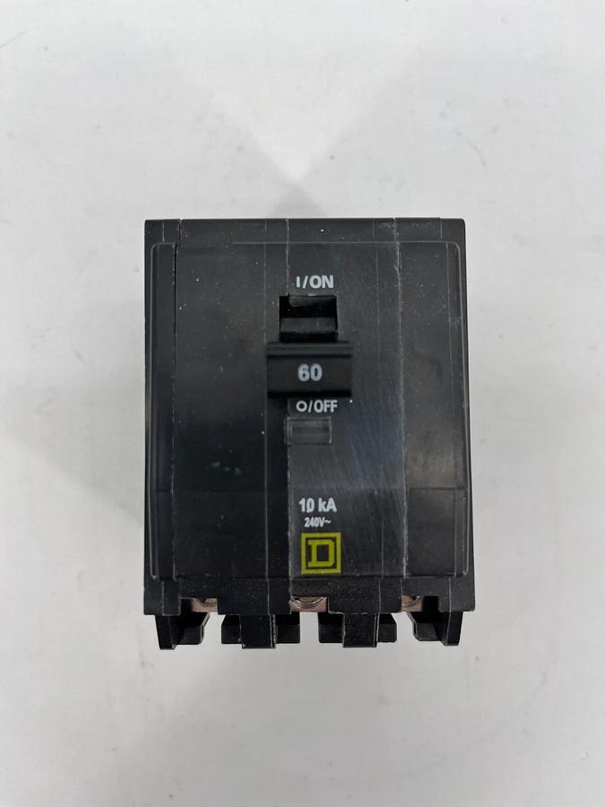 New Square D QOB360 Bolt-On Circuit Breaker 60A 120/240VAC 3P - No Box