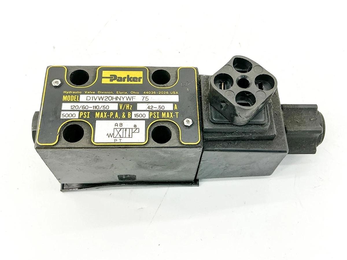 New Parker D1VW20HNYWF-75 Hydraulic Valve 110/120V .50A 5000PSI - No Box