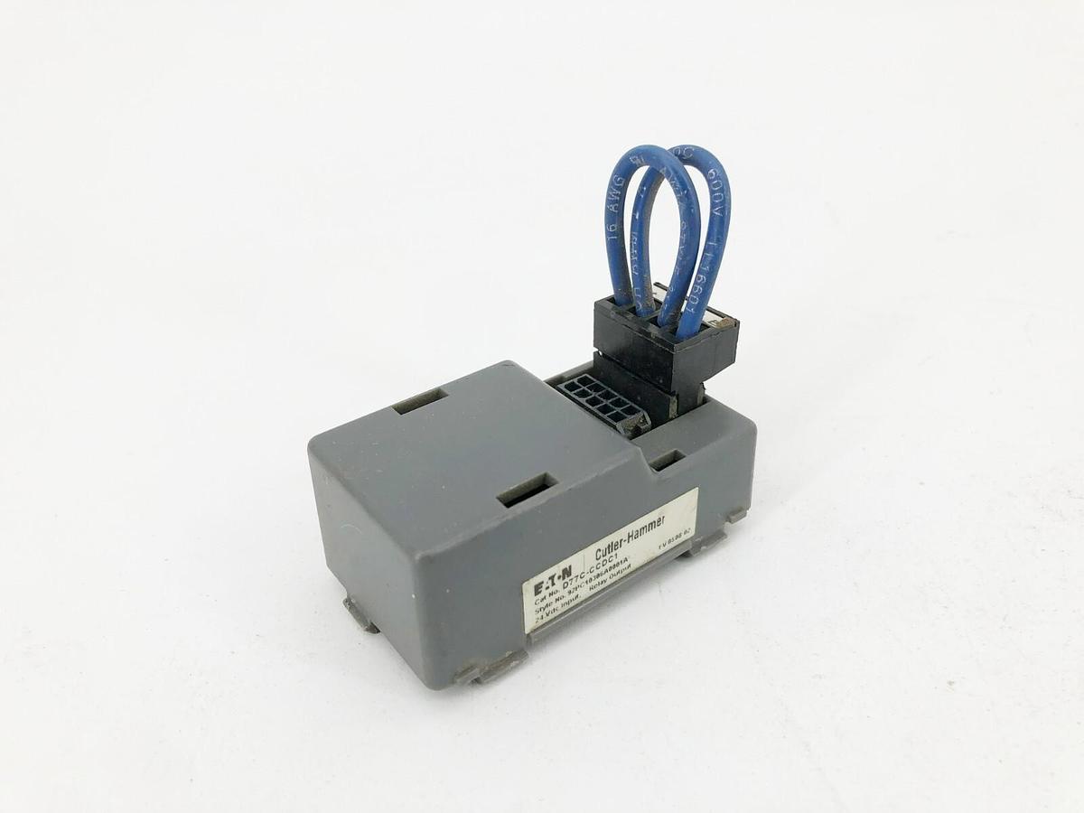 Used Eaton Cutler Hammer D77C-CCDC1 Output Relay Module 24VDC Input
