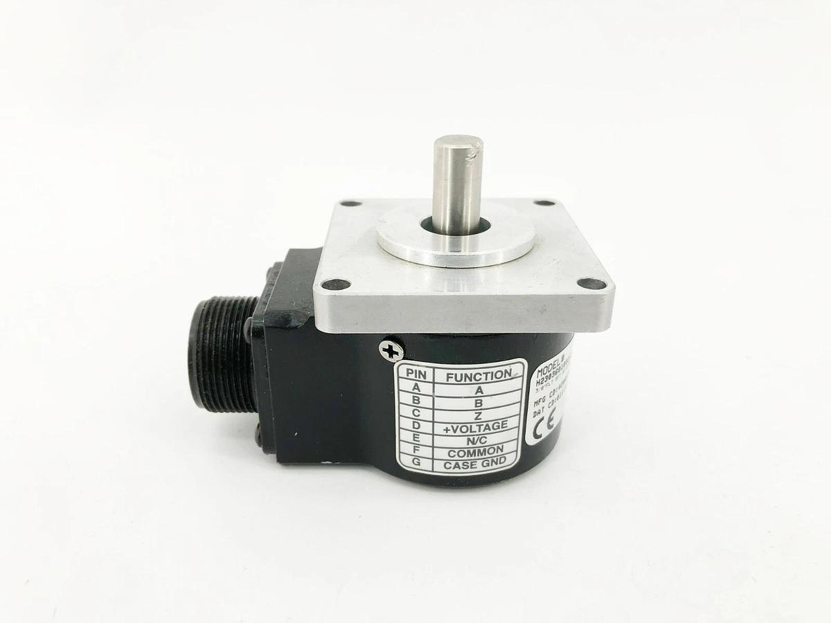 Used Dynapar H2303601002C3 Incremental Encoder 3/8" Shaft Dia. 5-26V Bidirectional