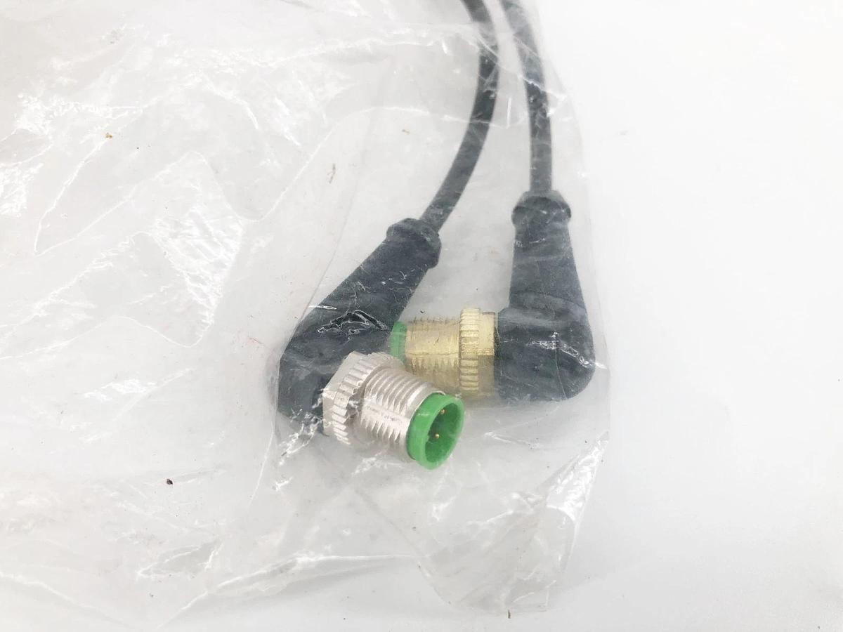 New Murr Elektronik 335922 T-Coupler 2x M12 Female 3P with Cable 30VAC/DC 4A