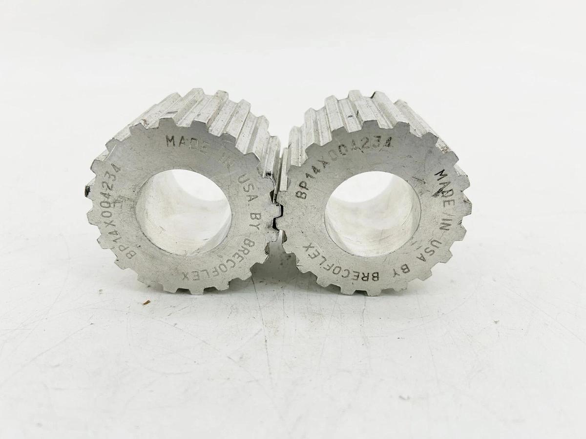 New Lot of 2 Brecoflex BP14X004234 Belt Pulley Sprocket 20 Tooth 29.6mm Bore