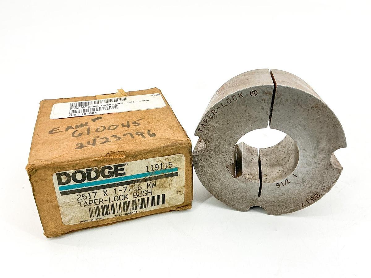 New Dodge 2517X1-7/16 Taper-Lock Bushing 1-7/16" Bore 119115