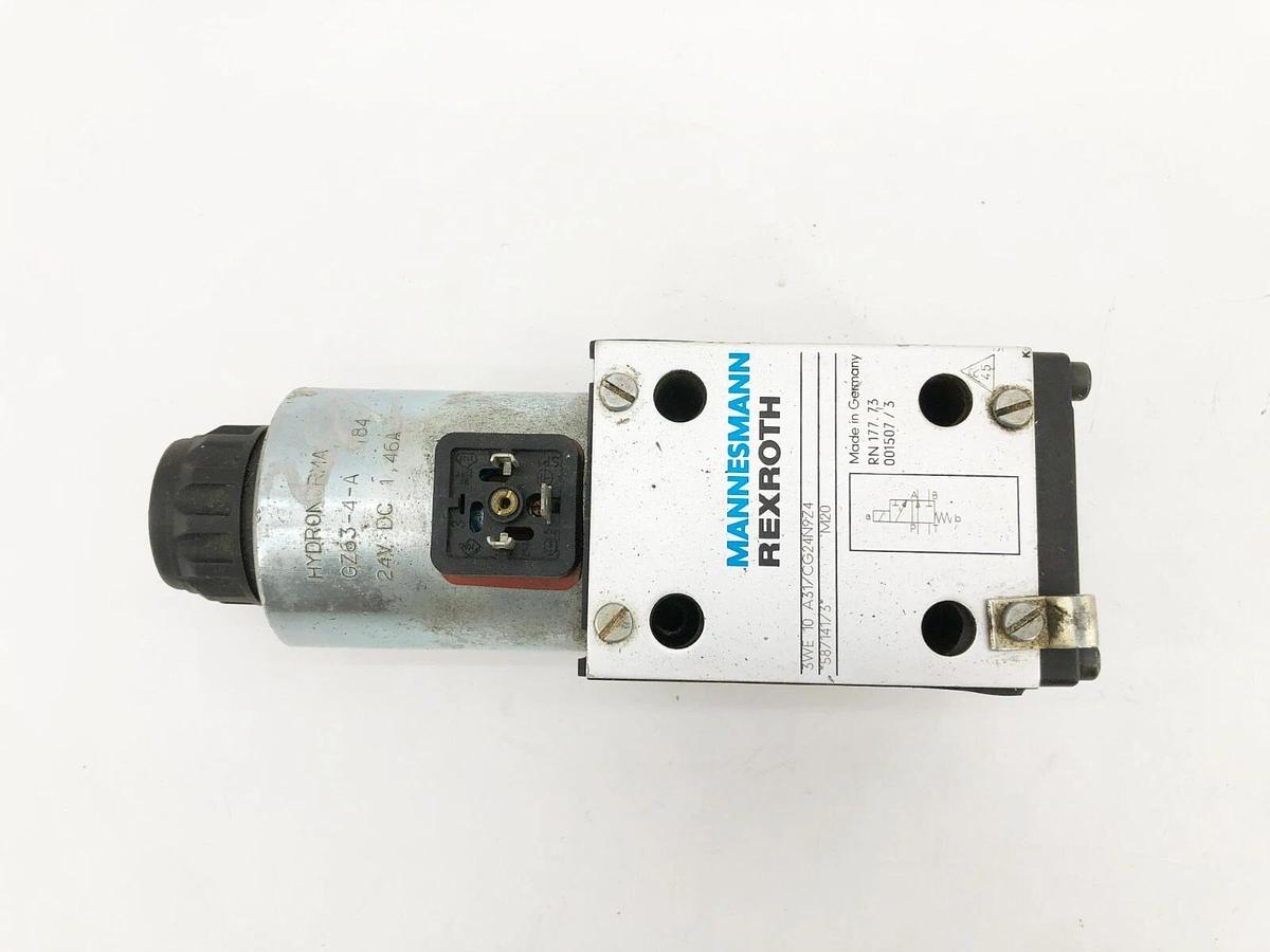 Used Rexroth 3WE10A31/CG24N9Z4 Directional Control Solenoid Valve 24VDC 587141/3
