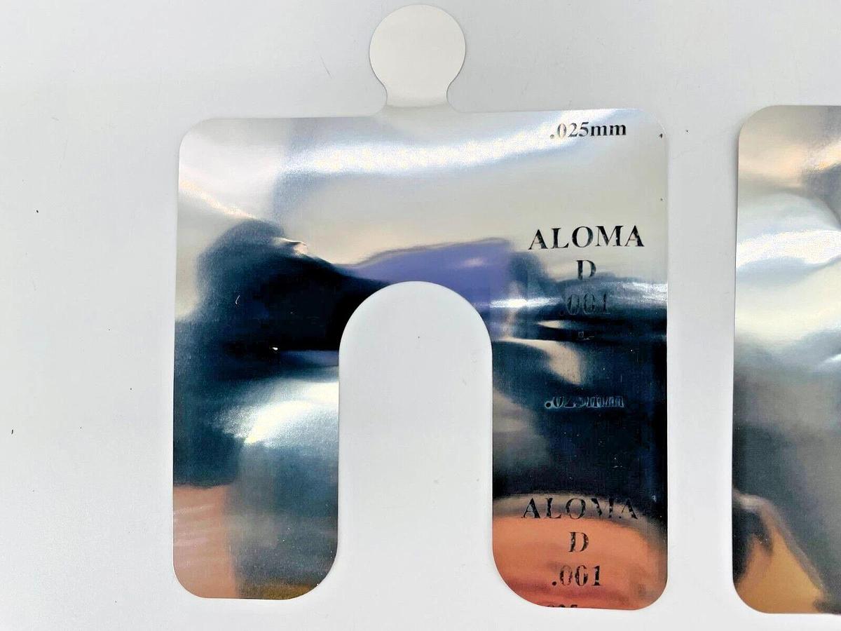 Box of 20 New Aloma D.001-Pack-Reg Shim Stainless Steel Size D .001in 6x5x1/5/8
