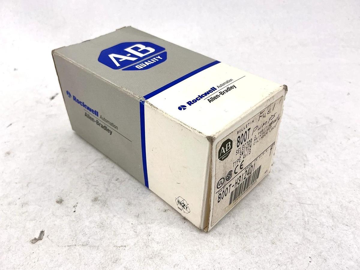 New Allen Bradley 800T-H3124D1 Ser T Selector Switch 2-Position Missing Key