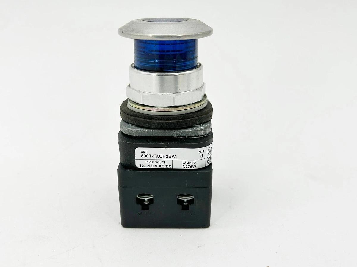 New Allen Bradley 800T-FXQH2BA1 Pushbutton 2 Position 130V Blue Head LED No Box