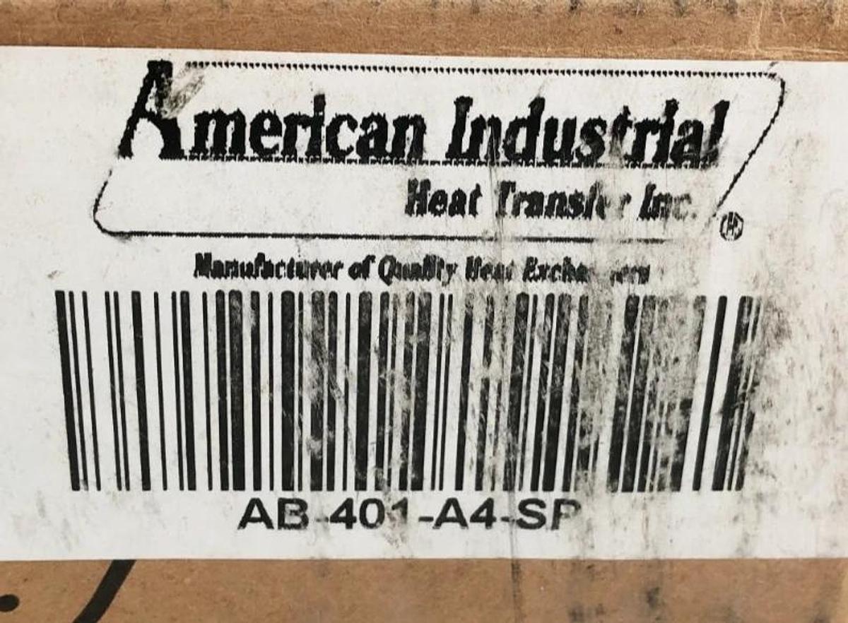 New American Industrial AB-401-A4-SP Heat Exchanger 300psi 300F - Sealed Box