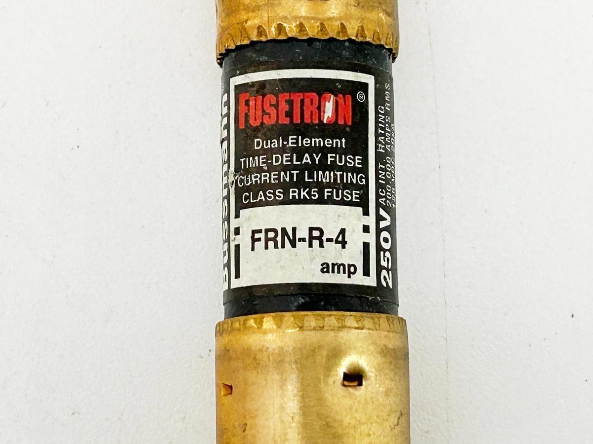 New Lot of 3 Bussmann FRN-R-4 Time Delay Current Limiting Fuse 4A 250V