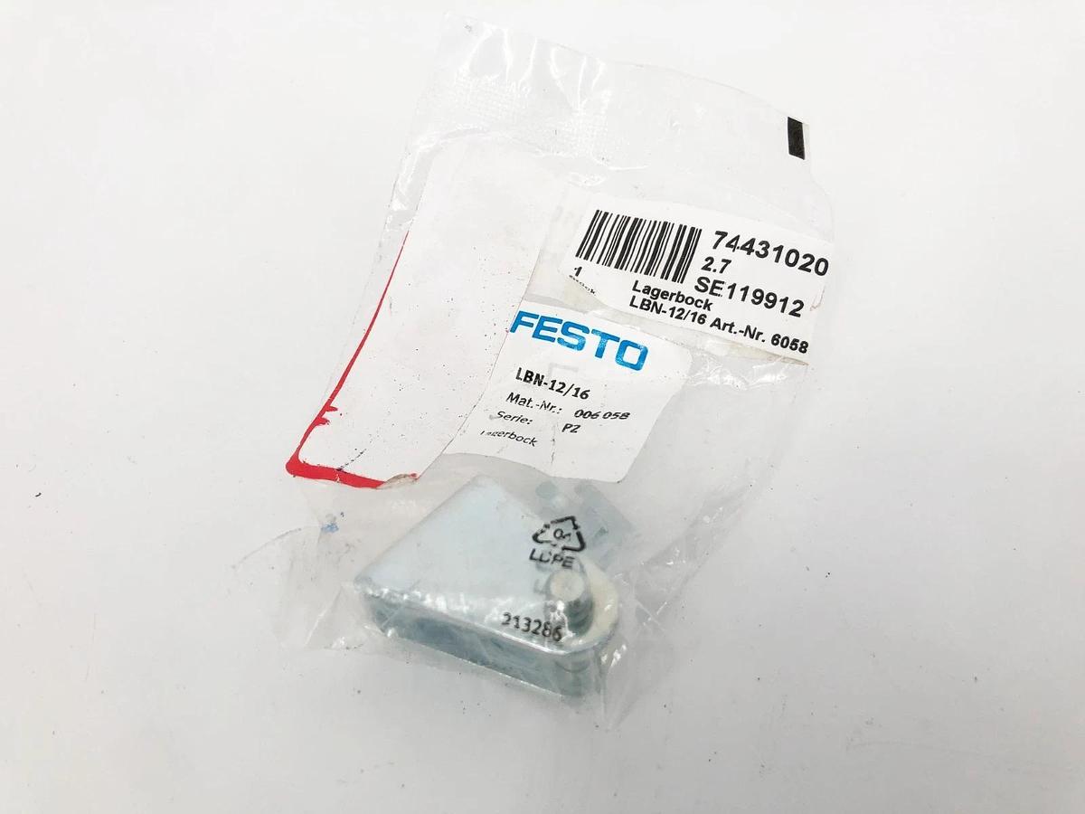 Lot of 2 New Festo LBN-12/16 Clevis Foot Mounting Kits 006058
