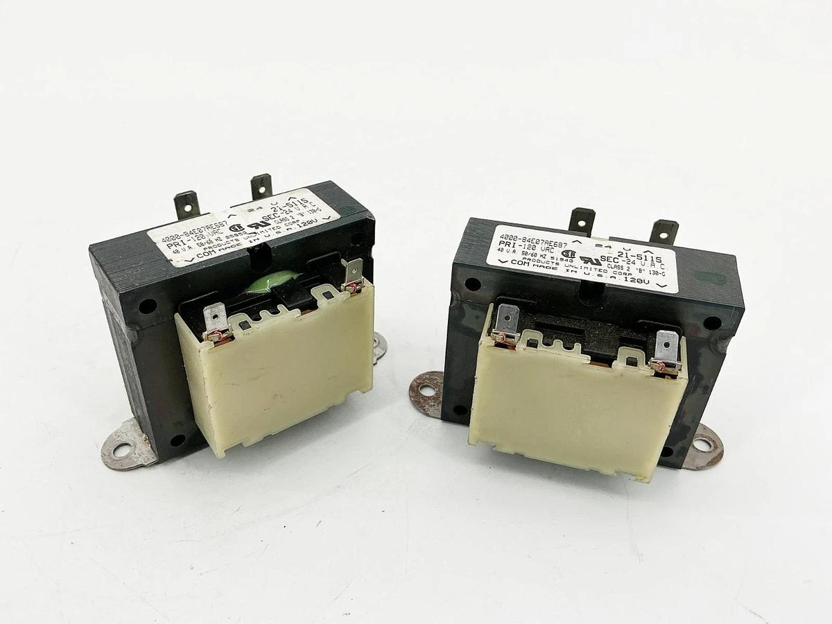 Used Lot of 2 Products Unlimited 4000-84E07AE687 Transformer 120V 40VA 50/60Hz 21-511