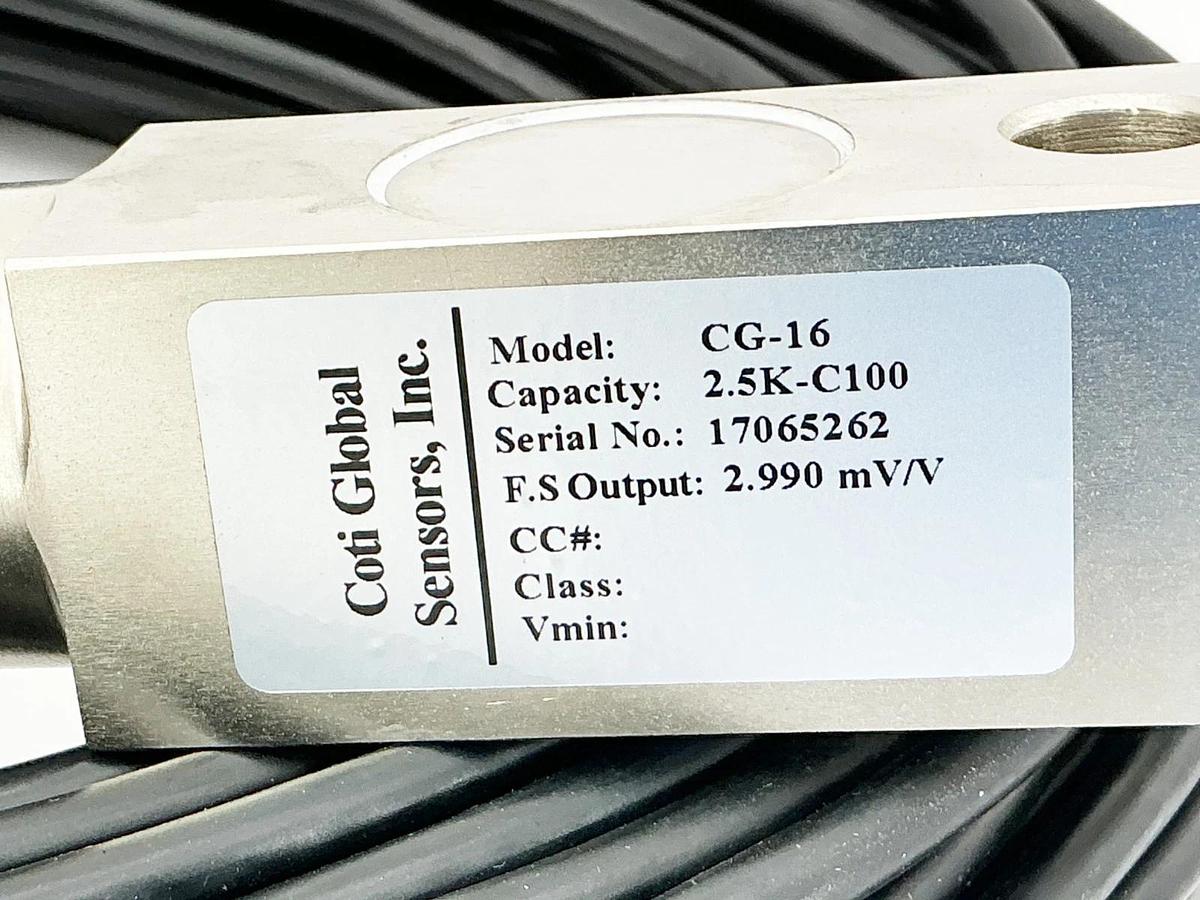 New Coti Global CG-16 Pressure Sensor 2.5K-C100 2.992mV/V