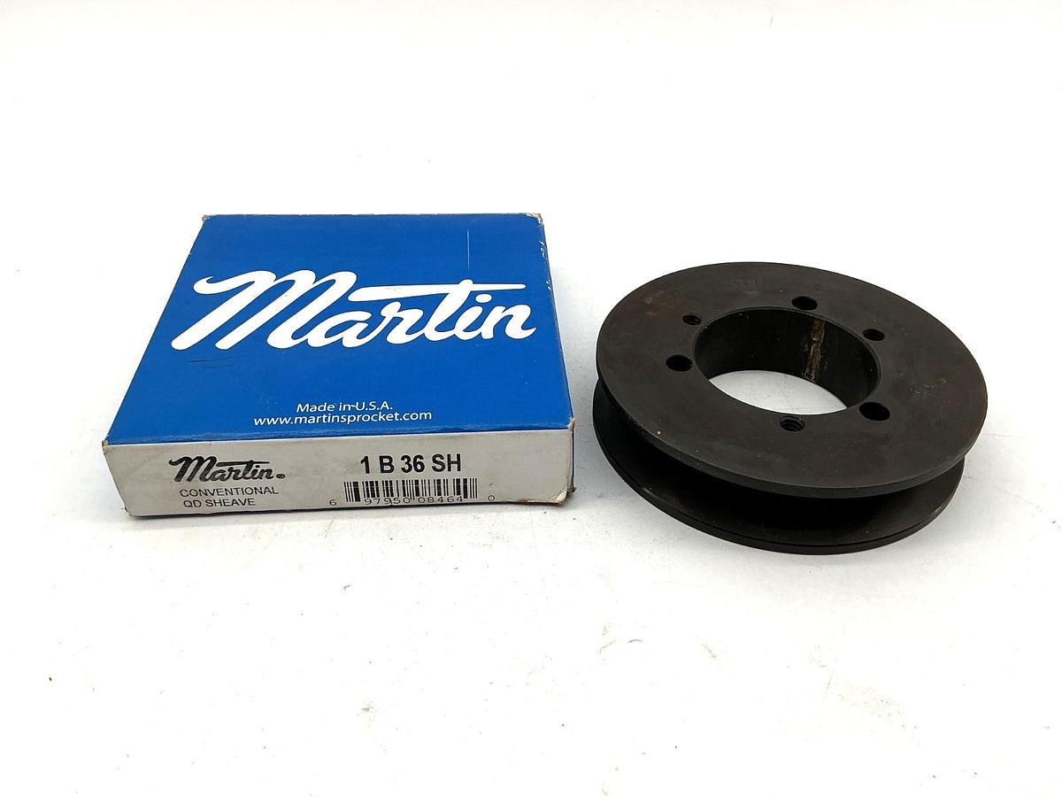 New Martin Sprocket martin 1B36SH Bushing Bore V-Belt Pulley 3.95" OD 1- Groove