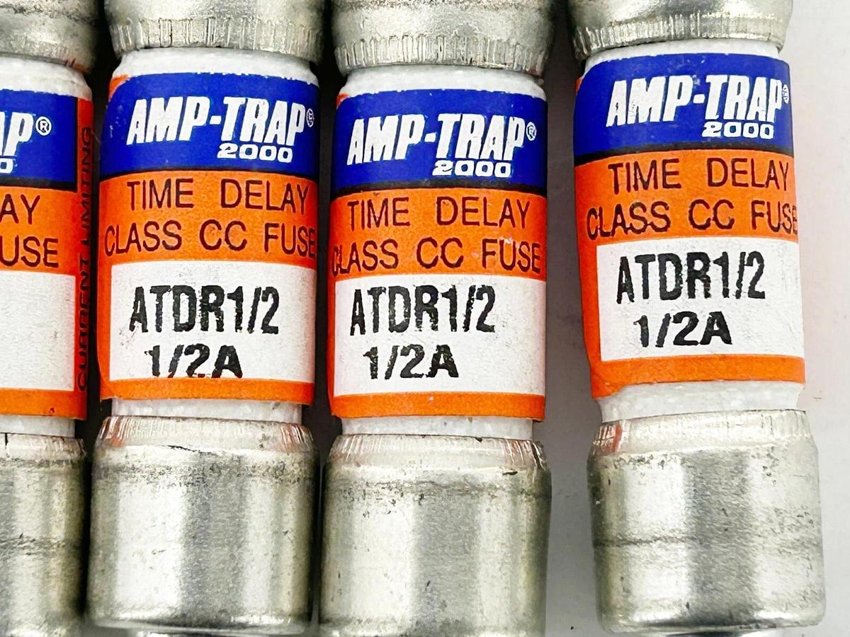 New Lot of 11 Ferraz Shawmut ATDR1/2 Time Delay Fuse .5A 600V Class CC