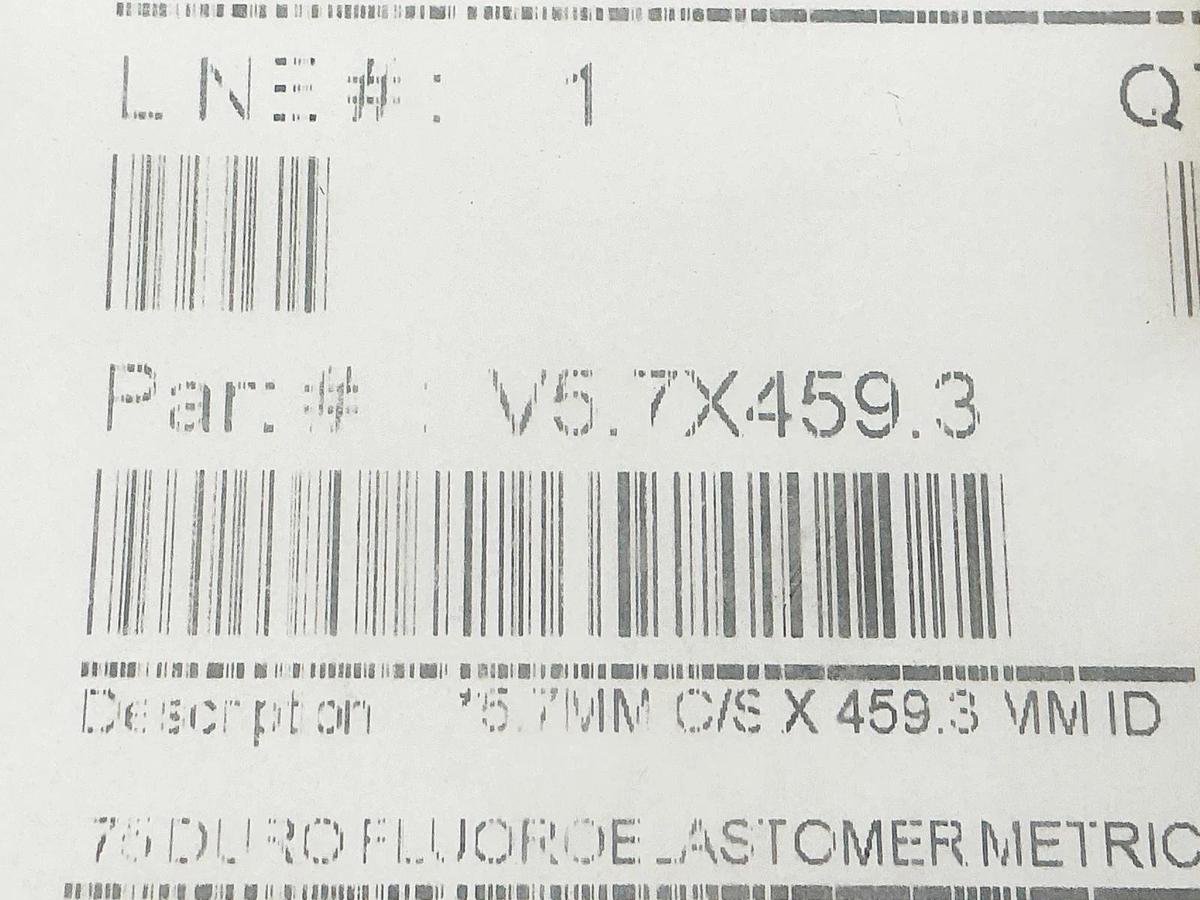 New Lot of 3 APG V5.7X459.3 O-Rings 5.7MM C/S 459.3MM