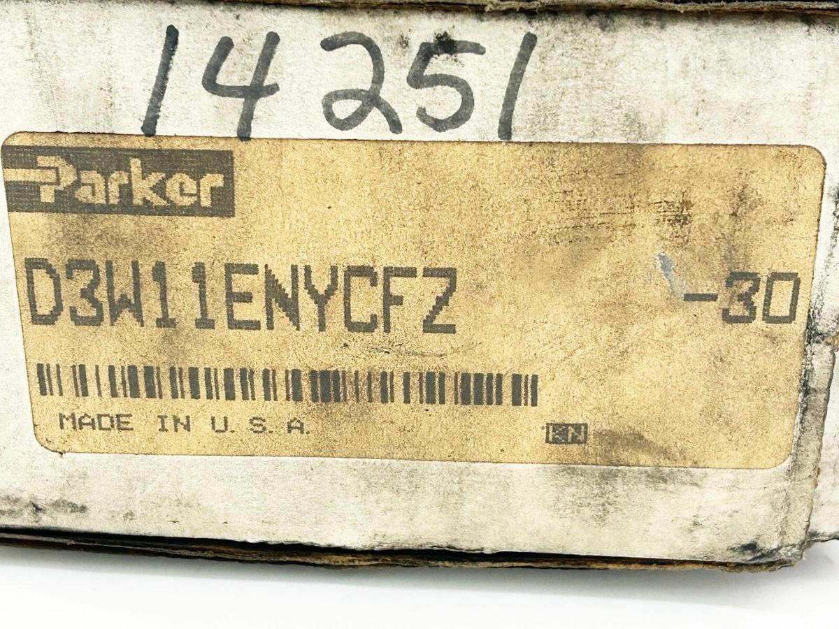 New Parker D3W11ENYCFZ-30 Solenoid Valve 5000PSI 42A 110/120V 50/60Hz