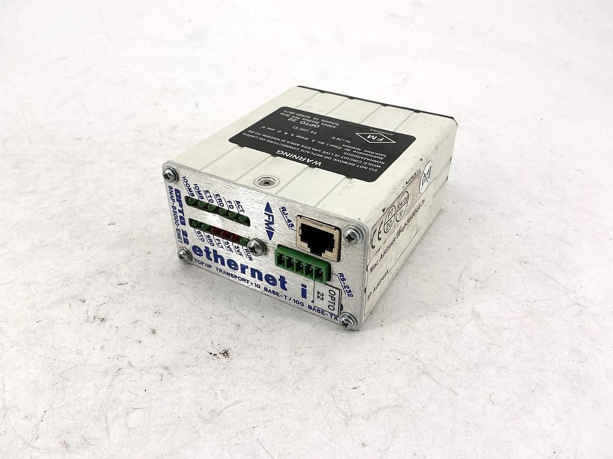 Used OPTO 22 SNAP-B3000-ENET Programmable Controller Ethernet I/O Module