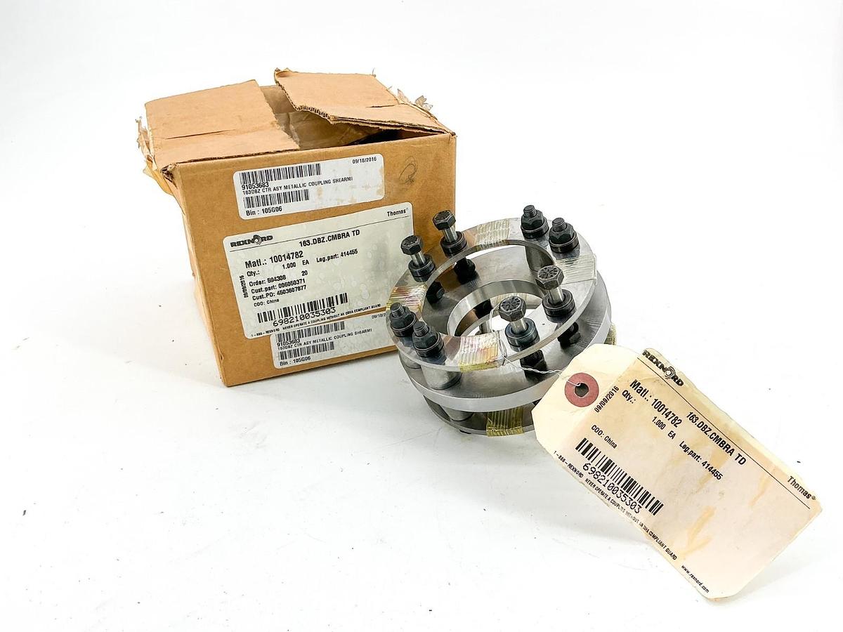 New Rexnord 10014782 Center Member Assembly 163.DBZ.CMBRA TD 414455