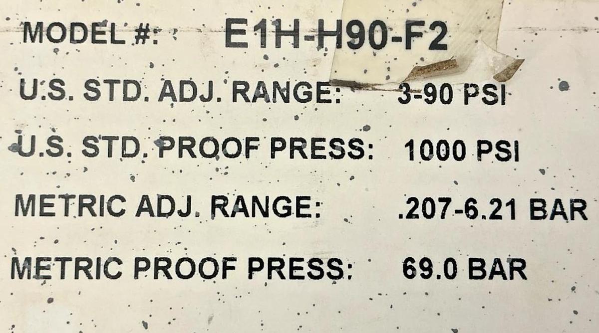 New Barksdale E1H-H90-F2 Pressure Switch 1000PSI .207-6.21 BAR 69.0 BAR 10A 600V