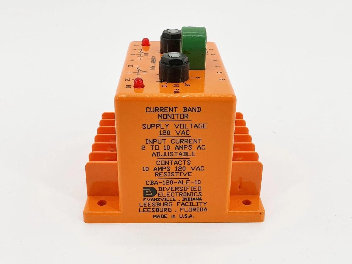 New Diversified Electronics CBA-120-ALE-10 Current Band Monitor 120V 10A