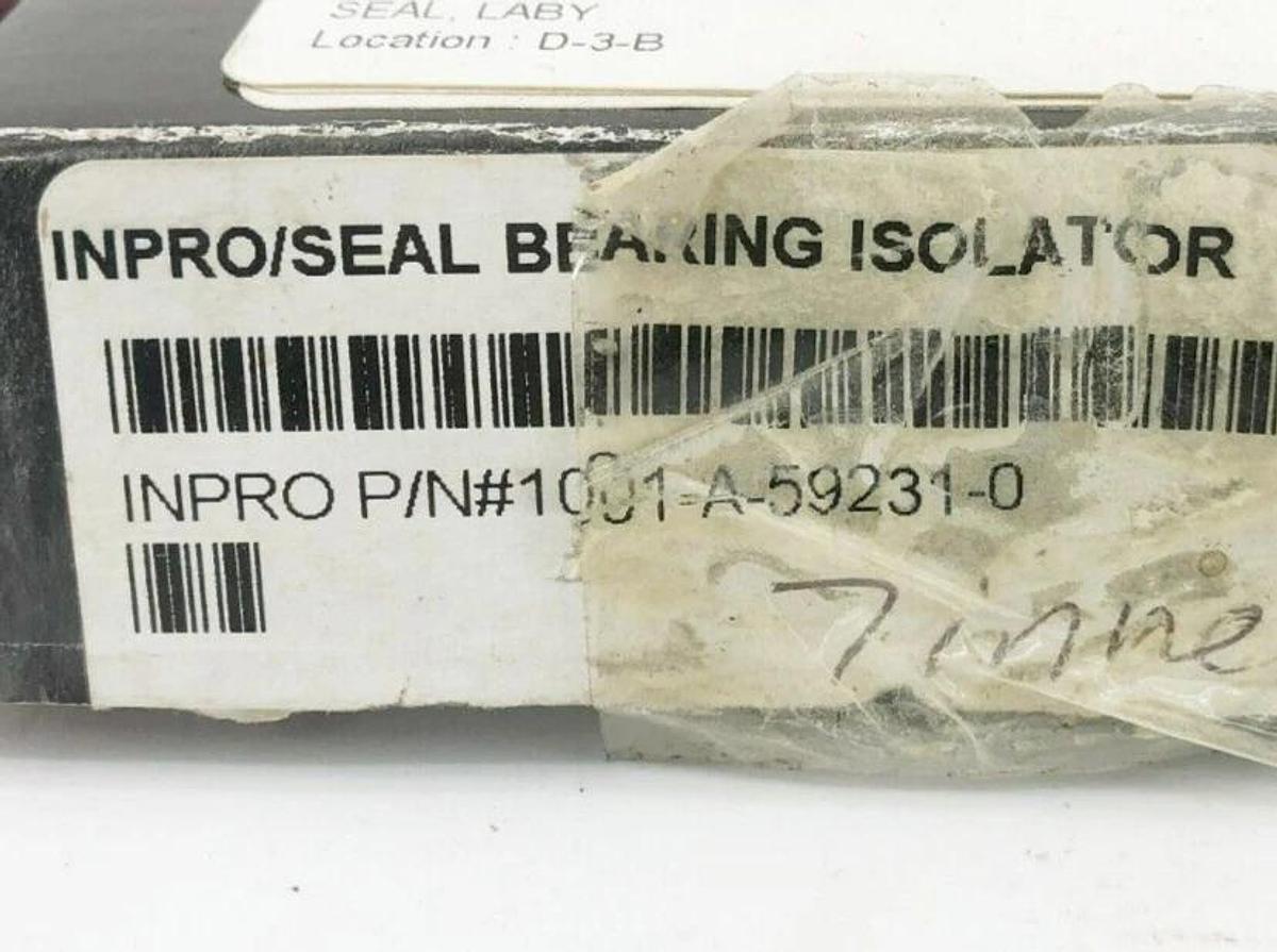 New Inpro/Seal 1001-A-59231-0 Bearing Isolator 2.165" Shaft 2.756" Bore