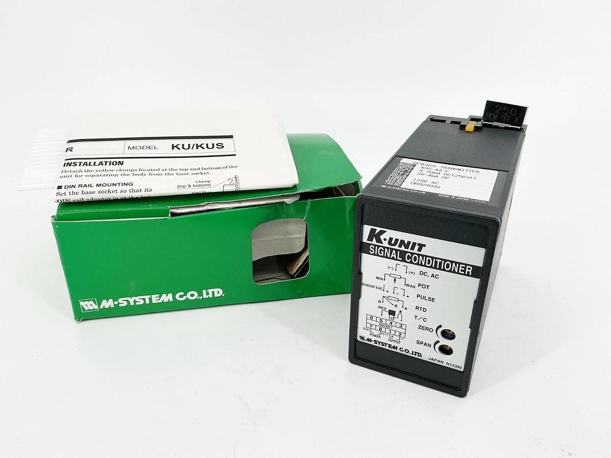 New M-System KUS-AA-F Reverse Transmitter 4-20mA 1250VAC