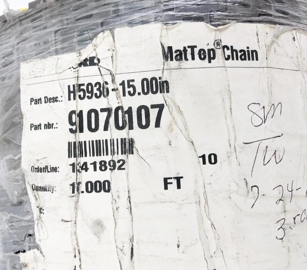 New Rexnord HP5936-15IN MatTop Chain 10 FT 91070107  - No Box