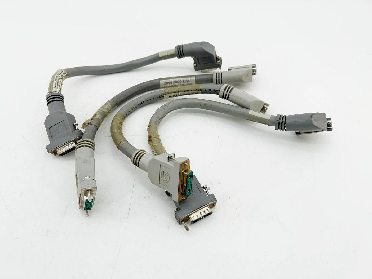 Used Lot of 4 Allen Bradley 966759-01A Cable I/O Chassis 1771-P7 Power Supply Left Si