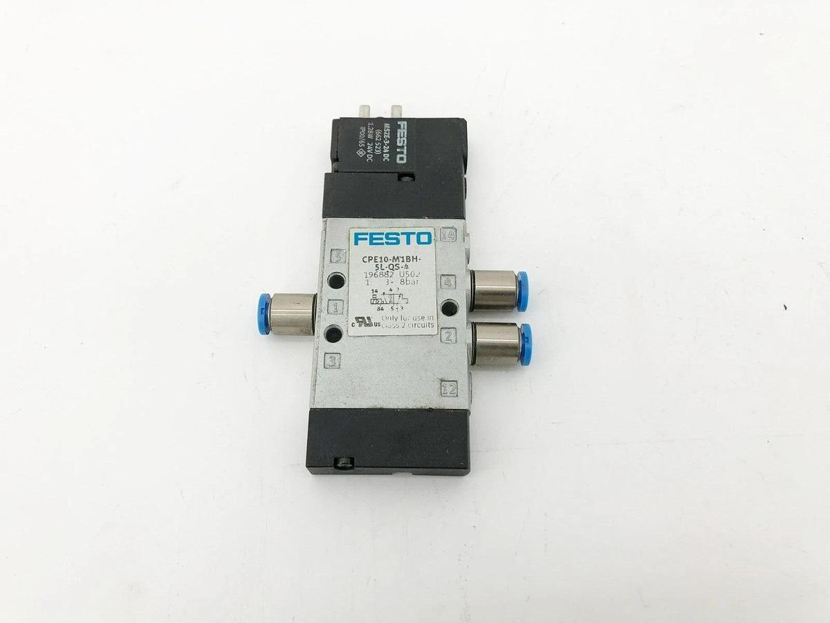 Used Festo CPE10-M1BH-5L-QS-4 Solenoid Valve 196882