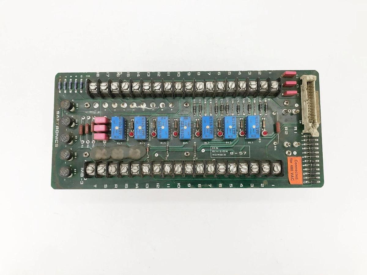 Used Saftronics A-1200-MB-3 Card Assembly 480VAC (For Parts Only)