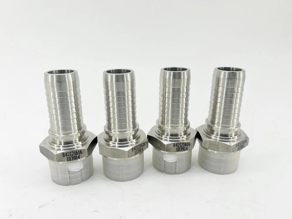 Box of 4 Dicsa 842121616 Hose Male Flat Seat 1" BSP DN1" Stainless