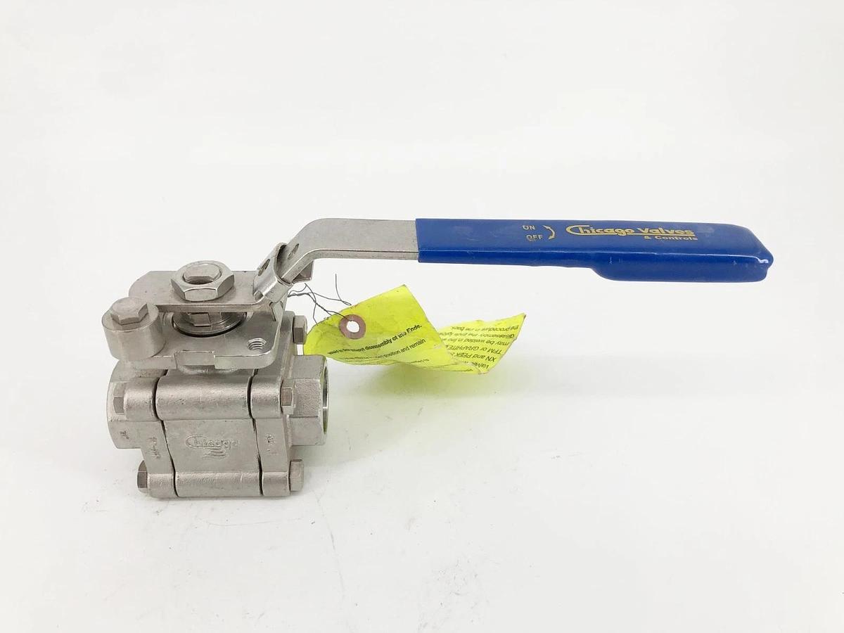 New Chicago Valves 796666RMMSW010 Ball Valve 1" CF8M - No Box