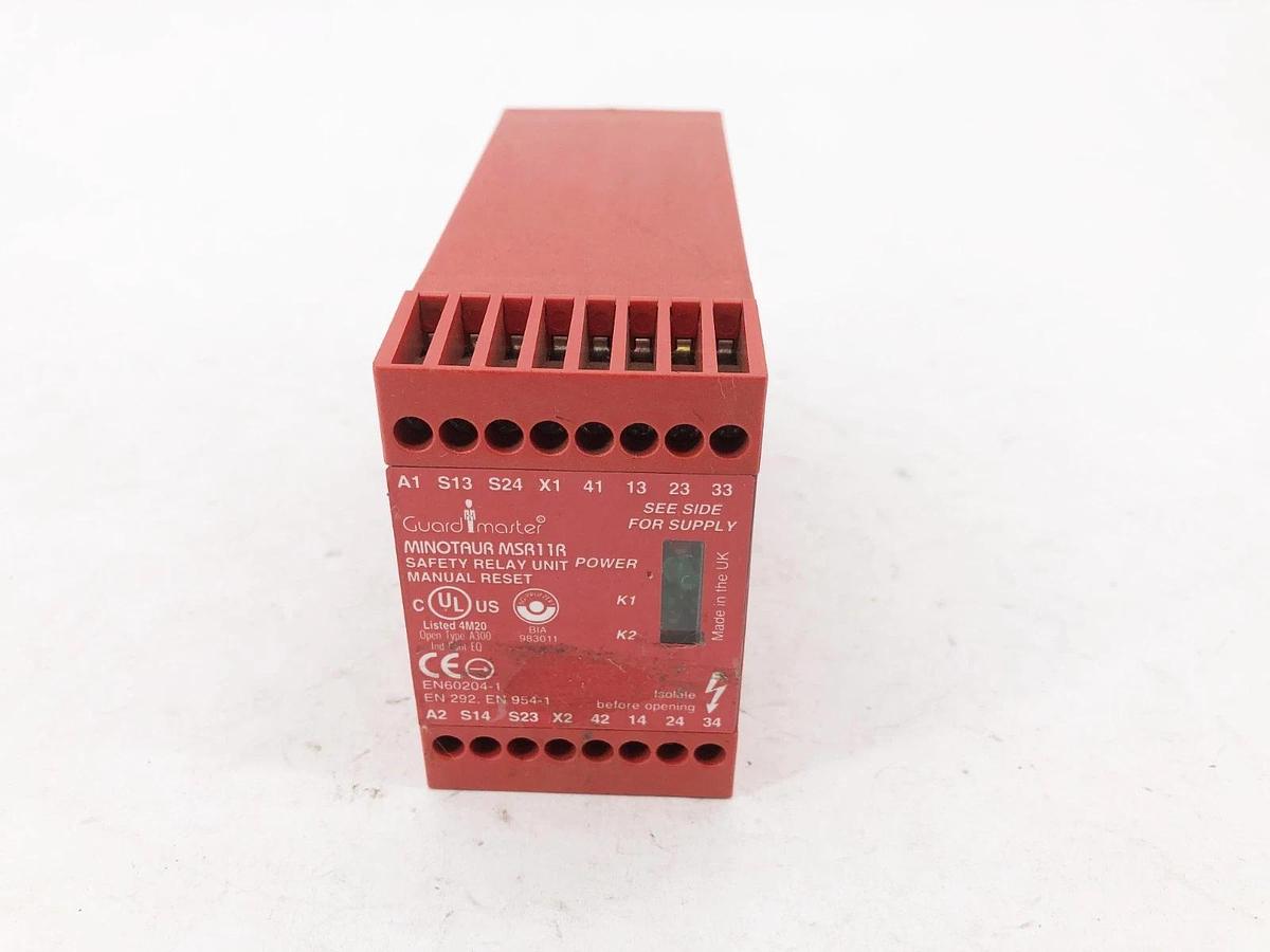 Used Allen Bradley 440R-J23044 Gaurdmaster Safety Relay Minotaur MSR11R 24VAC/DC