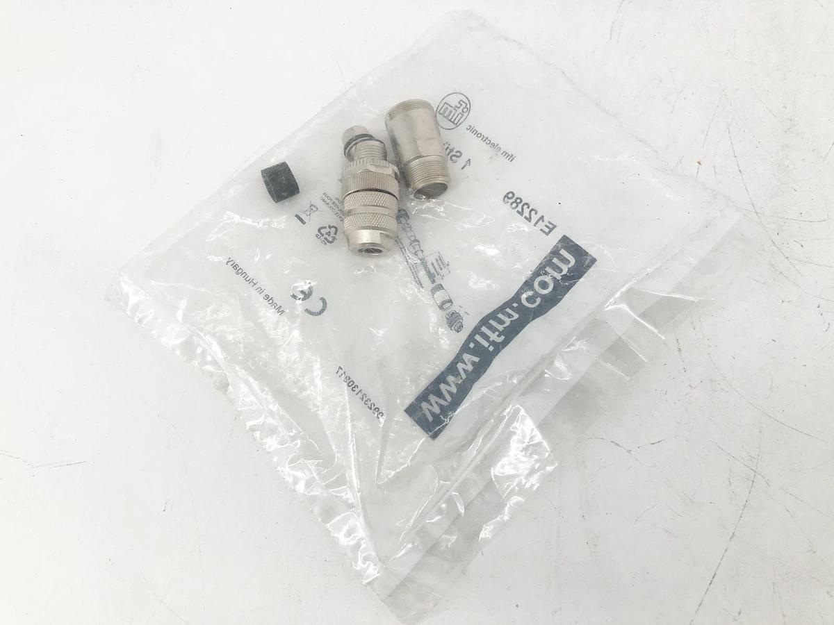 New IFM Efector E12289 Wireable Male Connector 4-Pin 4A 250VAC/DC
