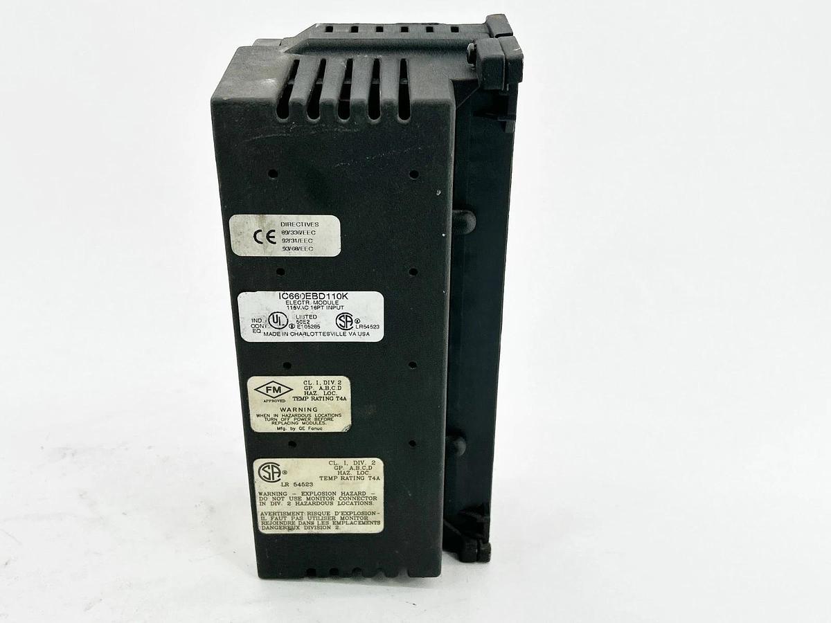 Used GE Fanuc IC660EBD110K I/O Module 16 Circuit 115V 50/60Hz