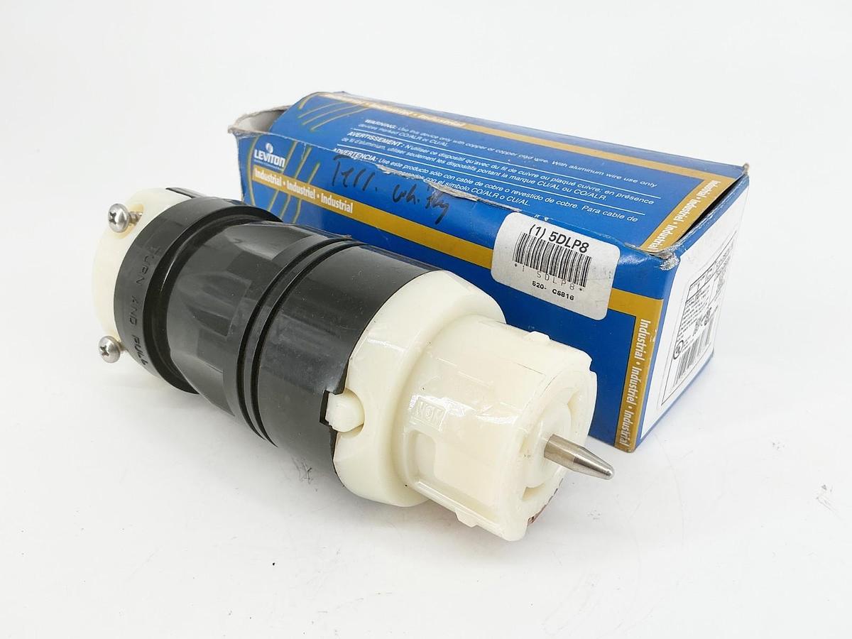 New Leviton 520-CS816-4C Connector Plug 3P 50A 480V