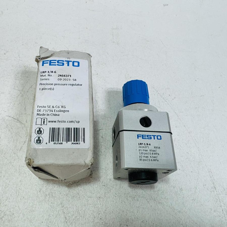 New Festo LRP-1/8-6 Precision Pressure Regulator 8 bar 2416371