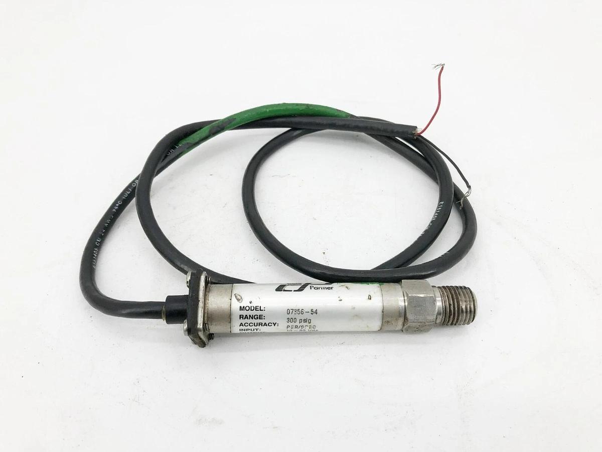 Used Cole Parmer 07356-54 Stainless Steel Pressure Transmitter 300psig