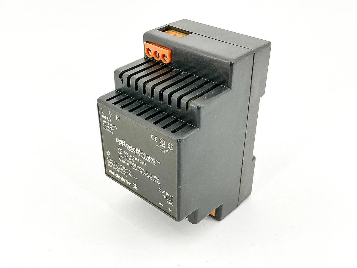 Used Weidmuller CP-SNT Power Supply Input 115-230V 26A Output 24V 1A