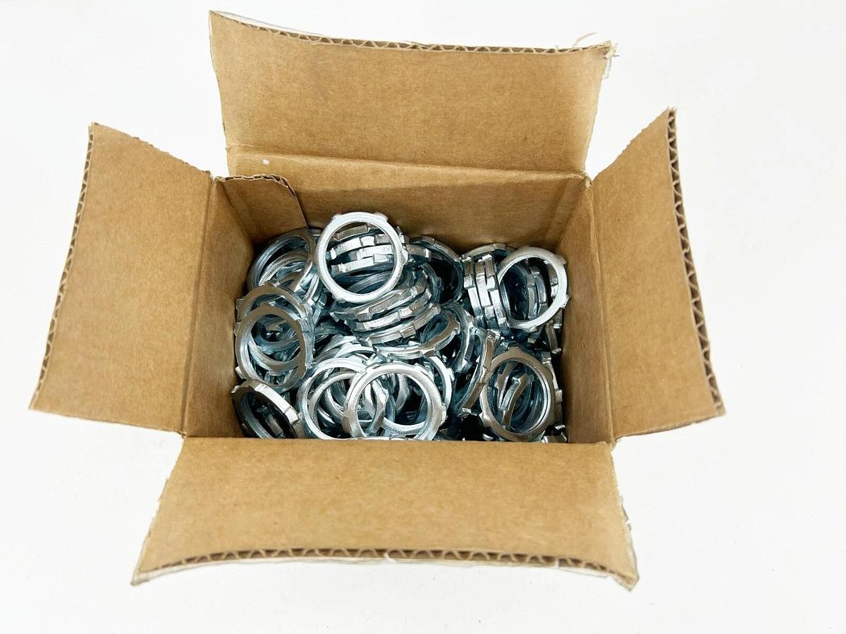Box of 100 L.H. Dottie LN100 Lock Nuts 1" Zinc Plated Steel