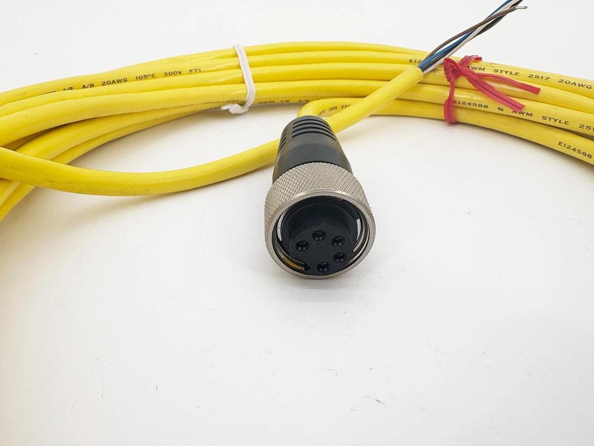 New Banner Engineering QDC-525C Single End Cordset 37443 7.62m Length 5-Pin SF