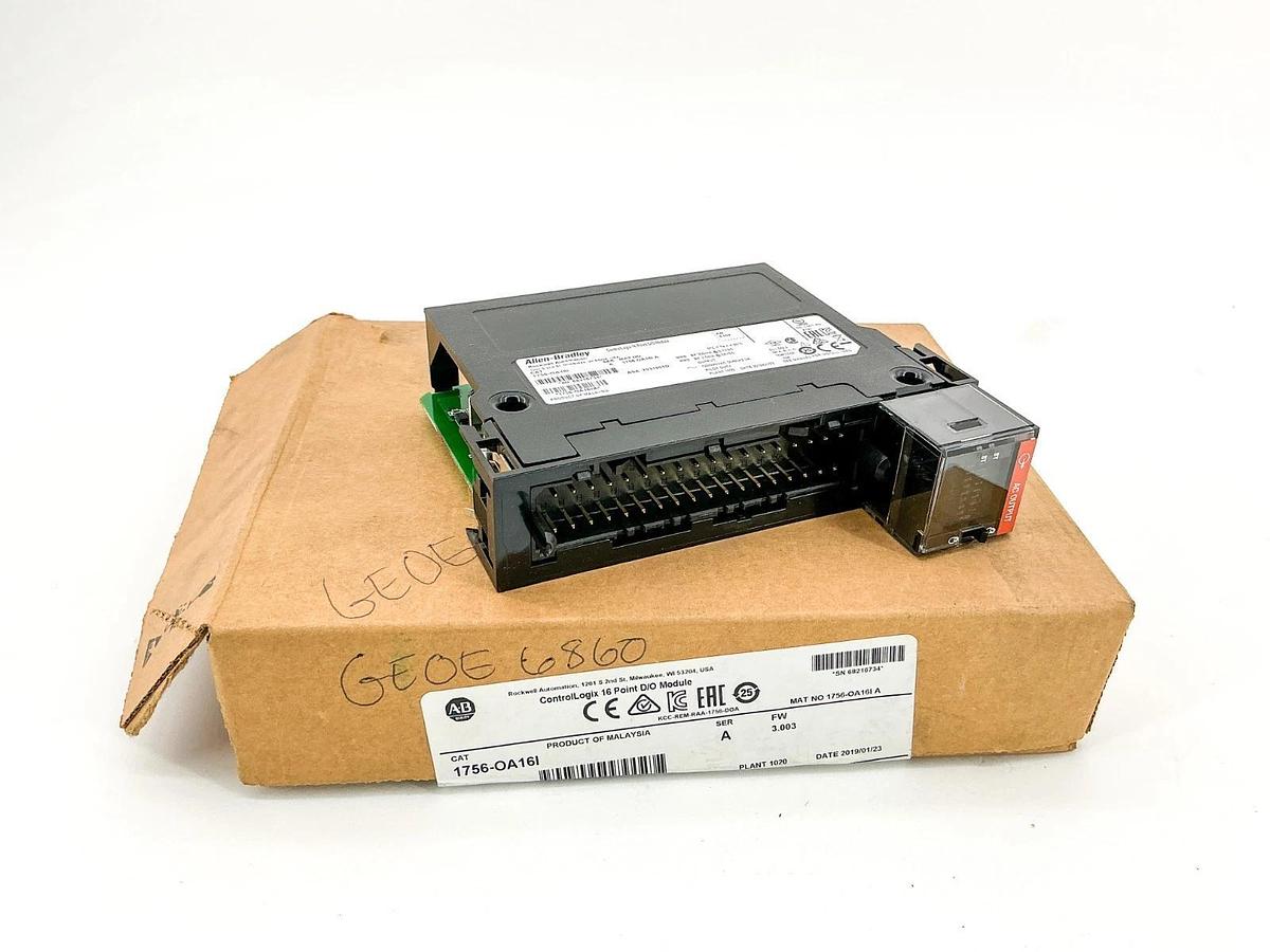 New Allen Bradley 1756-OA16I ControlLogix 16 Point D/O Module 24VDC Ser.A