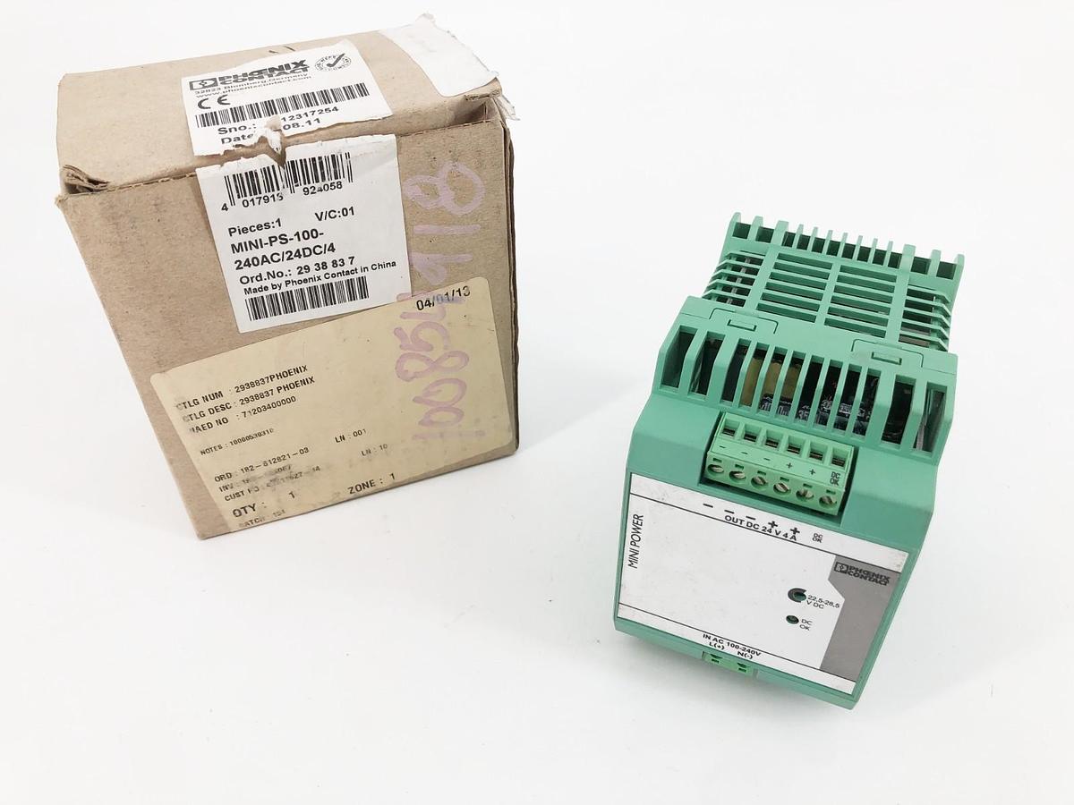 New Phoenix Contact MINI-PS-100-240AC/24DC/4 Power Supply 2938837