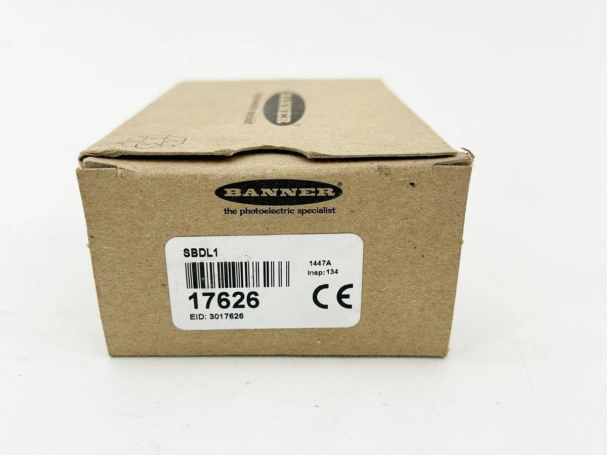 New Banner Engineering SBDL1 Photoelectric Sensor 3/4 Wire 17626