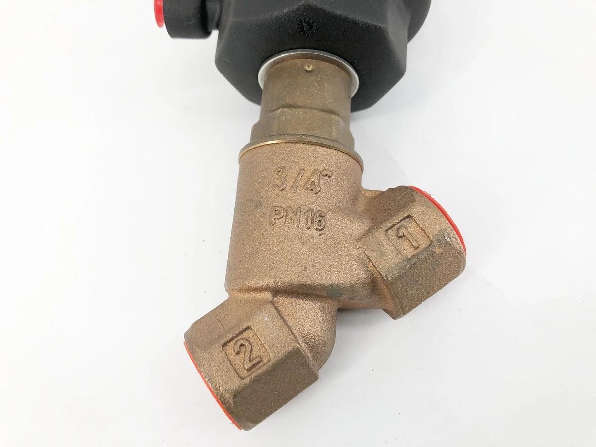 New Asco 8290B037 Angle Body Piston Valve NC 3/4" NPT 150psi Bronze