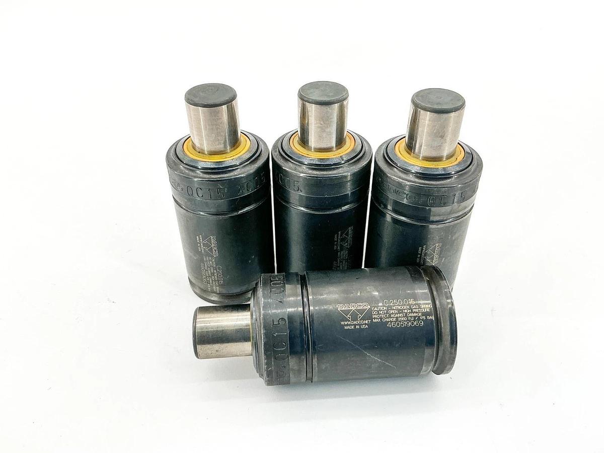 Used Lot of 4 DADCO C.250.015 Nitrogen Gas Spring 2560PSI 175Bar .15" Stroke