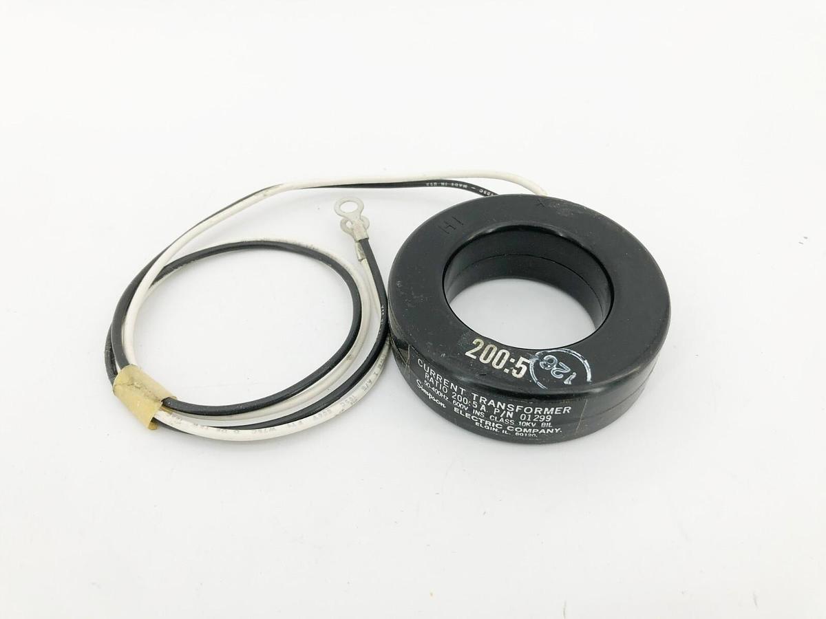 New Simpson 01299 Current Transformer Ratio 200:5A 600V