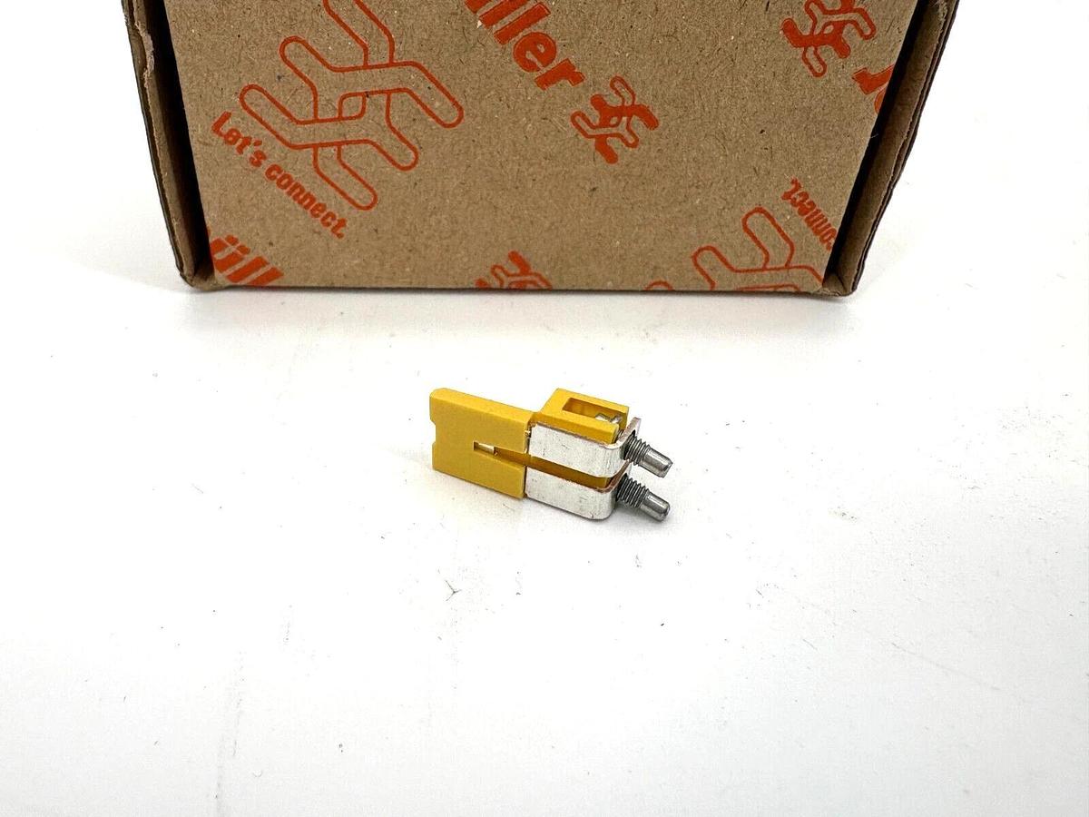 Box of 50 New Weidmuller WQV 2.5/2 Cross Connector Terminals 2P 32A Insulated