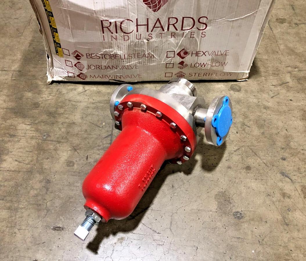 New Jordan Valve 68G Globe-Style Regulator 1-1/2" Seat B-N 316 Body 275psi Max